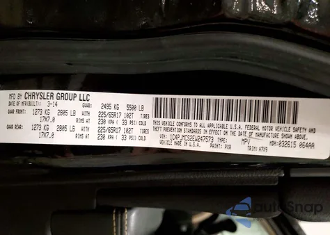 2014 Jeep Cherokee Latitude из США, поврежденный, VIN 1C4PJMCS2EW247573